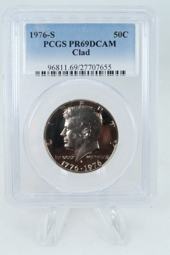 1976-S PCGS PR69DCAM Clad Kennedy Half Dollar Proof 50C