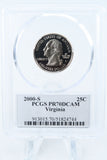 2000-S PCGS PR70DCAM Virginia State Quarter Proof 25C
