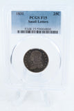 1831-P PCGS F15 Small Letters Capped Bust Quarter Business Strike 25C