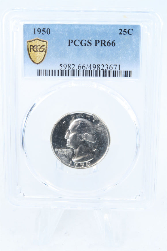 1950-P PCGS PR66 Washington Quarter Proof 25C