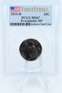 2014-D PCGS MS67 Everglades NP Quarter Business Strike 25C