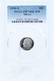 1996-S PCGS PR70DCAM Silver Roosevelt Dime Proof 10C