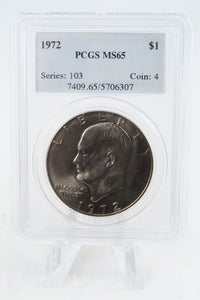 1972-P PCGS MS65 Type 3 Eisenhower Ike Dollar Business Strike