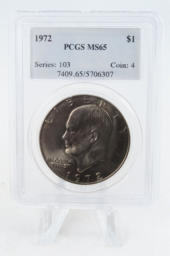 1972-P PCGS MS65 Type 3 Eisenhower Ike Dollar Business Strike
