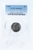 1940-P PCGS MS66FS Jefferson Nickel Full Steps Business Strike 5C