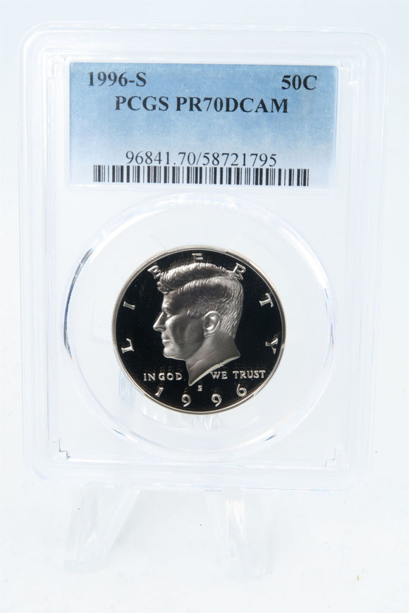 1996-S PCGS PR70DCAM Kennedy Half Dollar Proof 50C