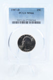 1987-D PCGS MS66 Washington Quarter Business Strike 25C