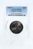 2001-P PCGS MS70 Capitol Visitor Modern Commemorative Half Dollar 50C