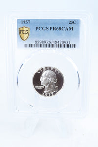 1957-P PCGS PR68CAM Washington Quarter Proof 25C