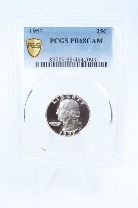 1957-P PCGS PR68CAM Washington Quarter Proof 25C