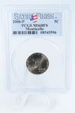 2006-P PCGS SP68FS Monticello Satin Finish Full Steps Jefferson Nickel 5C