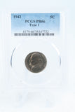 1942-P PCGS PR66 Type 1 Jefferson Nickel Proof 5C