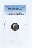 1987-S PCGS PR70DCAM Roosevelt Dime Proof 10C