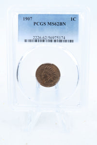 1907-P PCGS MS62BN Indian Cent Business Strike 1C