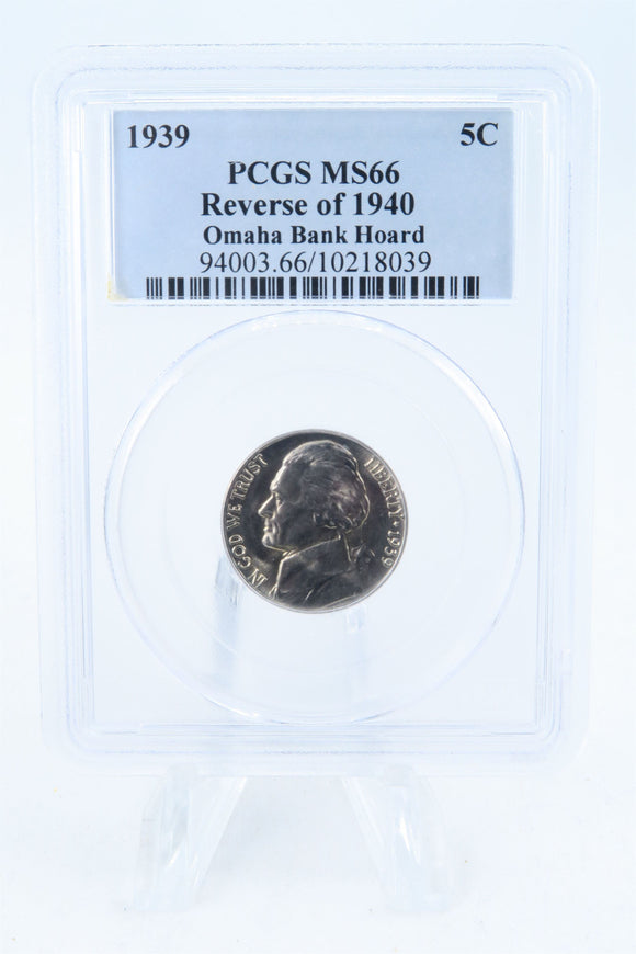 1939-P PCGS MS66 Reverse of 1940 Jefferson Nickel Business Strike 5C