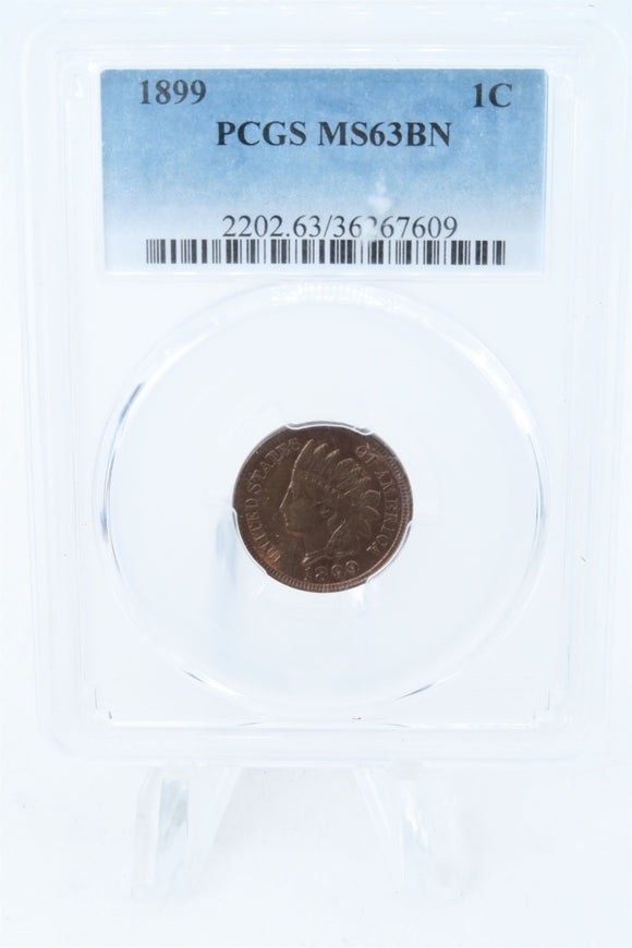 1899-P PCGS MS63BN Indian Cent Business Strike 1C