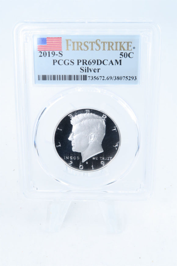 2019-S PCGS PR69DCAM Silver First Strike Kennedy Half Dollar Proof 50C