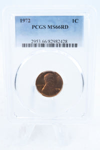 1972-P PCGS MS66RD Lincoln Memorial Cent Business Strike 1C