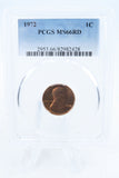1972-P PCGS MS66RD Lincoln Memorial Cent Business Strike 1C