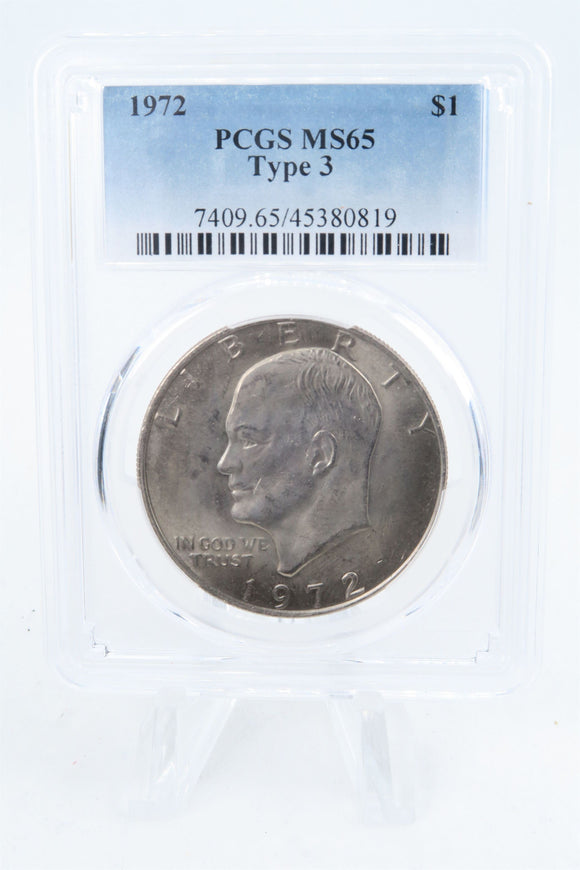 1972-P PCGS MS65 Type 3 Eisenhower Ike Dollar Business Strike