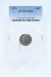 1971-P PCGS MS66 Roosevelt Dime Business Strike 10C