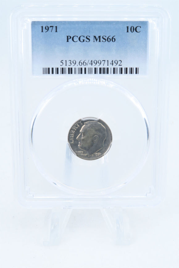 1971-P PCGS MS66 Roosevelt Dime Business Strike 10C