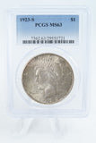 1923-S PCGS MS63 Peace Dollar Business Strike