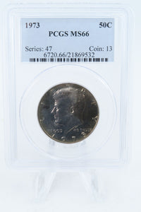 1973-P PCGS MS66 Kennedy Half Dollar Business Strike 50C