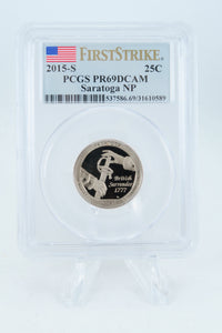 2015-S PCGS PR69DCAM Saratoga NP Quarter Proof 25C