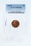1949-S PCGS MS67RD Lincoln Wheat Cent Business Strike 1C