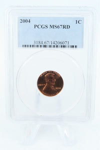 2004-P PCGS MS67RD Lincoln Memorial Cent Business Strike1 C