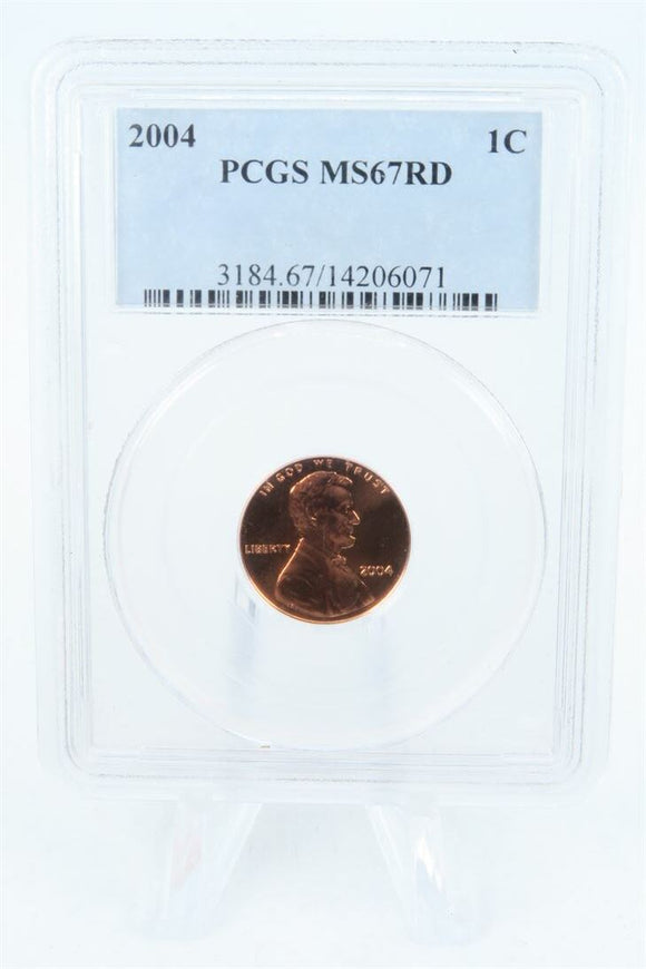 2004-P PCGS MS67RD Lincoln Memorial Cent Business Strike1 C