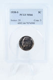1938-S PCGS MS66 Jefferson Nickel Business Strike 5C
