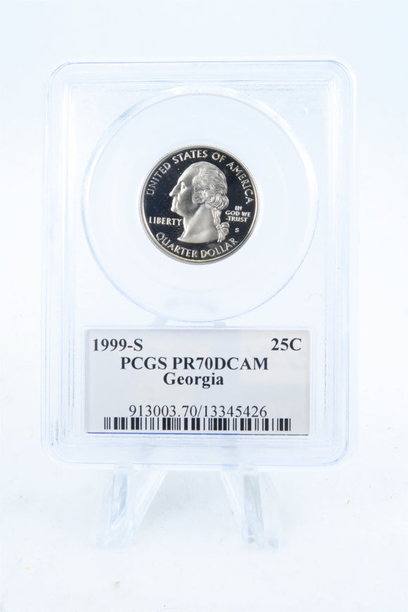 1999-S PCGS PR70DCAM Georgia State Quarter Proof 25C