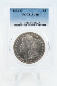 1892-O PCGS AU50 Morgan Dollar Business Strike