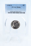 1946-S PCGS MS66 Jefferson Nickel Business Strike 5C
