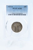 1927-S PCGS AG03 Standling Liberty Quarter Business Strike 25C