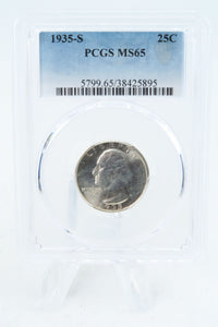1935-S PCGS MS65 Washington Quarter Business Strike 25C