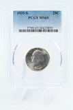 1935-S PCGS MS65 Washington Quarter Business Strike 25C