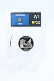 2004-S PCGS PR70DCAM Silver Wisconsin State Quarter Proof 25C
