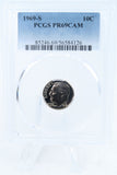 1969-S PCGS PR69CAM Roosevelt Dime Proof 10C
