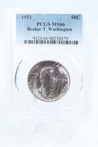 1951-P PCGS MS66 Booker T. Washington Classic Commemorative Half Dollar 50C