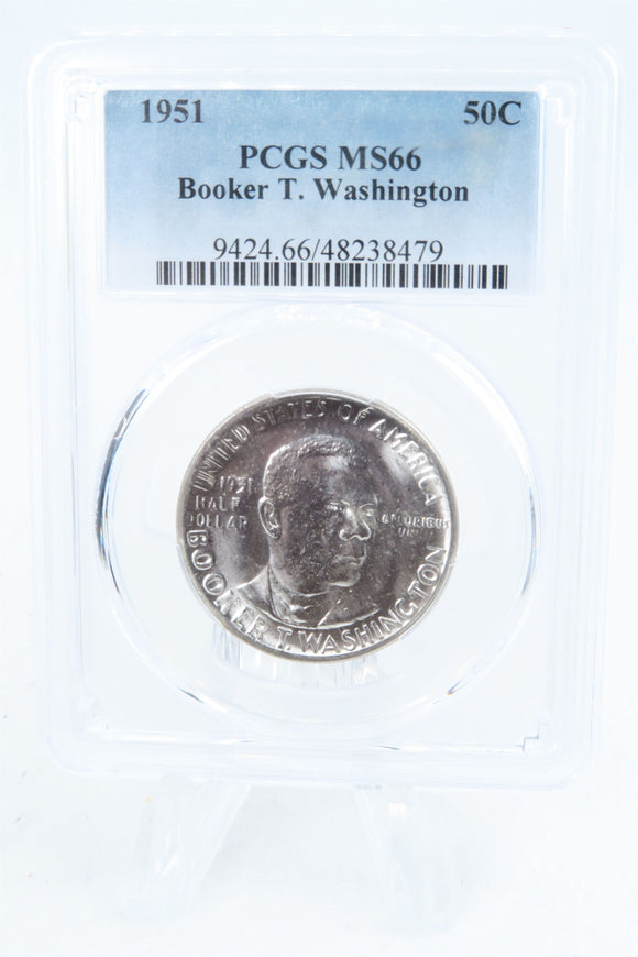 1951-P PCGS MS66 Booker T. Washington Classic Commemorative Half Dollar 50C