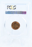1960-P PCGS MS66+RD Small Date Lincoln Memorial Cent Business Strike 1C