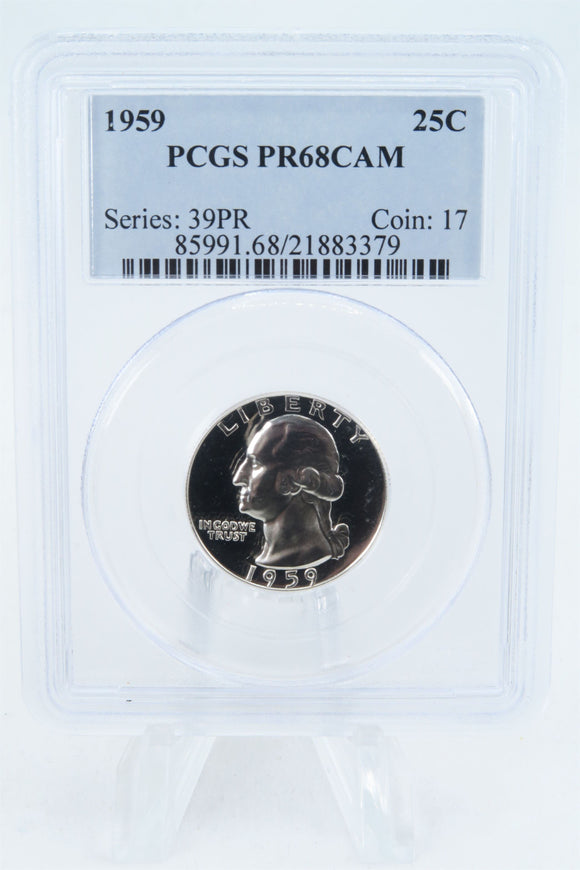 1959-P PCGS PR68CAM Washington Quarter Proof 25C