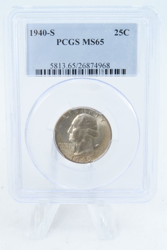1940-S PCGS MS65 Washington Quarter Business Strike 25C