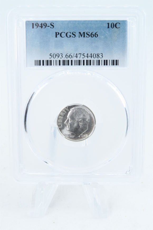 1949-S PCGS MS66 Roosevelt Dime Business Strike 10C