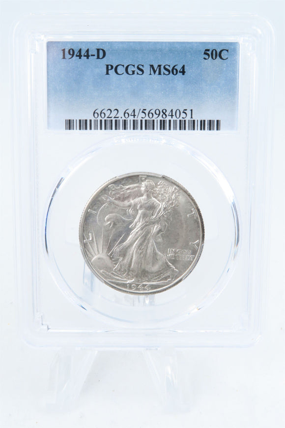 1944-D PCGS MS64 Walking Liberty Half Dollar Business Strike 50C