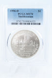1996-D PCGS MS70 Smithsonian Silver Modern Commemorative Dollar
