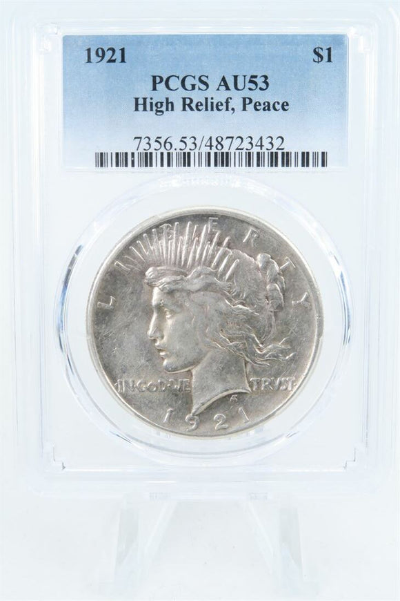 1921-P PCGS AU53 Peace Dollar Business Strike